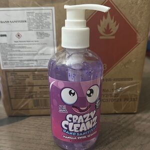 Crazy Cleanz Vanilla Swirl Hand Sanitizer - 6 Bottles